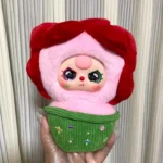 Baby Three A pot of small flower plush toy